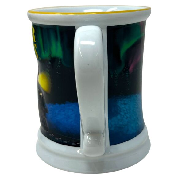 2023 Polar Express Ceramic Warner Bros Embossed 3D Christmas Coffee Hot Coco Mug - Picture 2 of 10